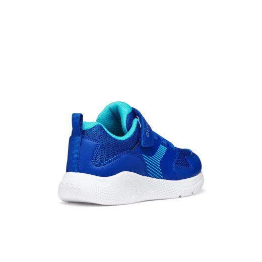 Sprintye Boy Royal Sneakers Size 31 for Active Kids Breathable Cushioning Running Shoe Design Leather-Effect and Mesh Upper Perfect for School and Play - Geox - Image 5