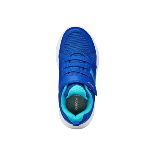 Sprintye Boy Royal Sneakers Size 31 for Active Kids Breathable Cushioning Running Shoe Design Leather-Effect and Mesh Upper Perfect for School and Play - Geox - Image 7