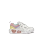 Geox Illuminus Girl Sneakers White 28 Breathable Lightweight - Geox