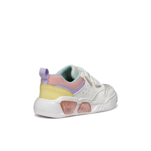 Geox Illuminus Girl Sneakers White 30 Mesh and Leather Effect - Geox - Image 5