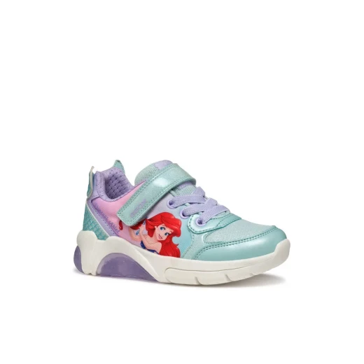 Geox Fadinlight Girl Sneakers Light Blue 32 Disney Princess Lights - Geox - Image 3