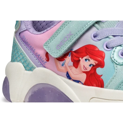 Geox Fadinlight Girl Sneakers Light Blue 32 Disney Princess Lights - Geox - Image 6