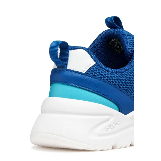 Geox Loftus Boy Royal Blue Running Sneakers for Boys Size 35 Lightweight Breathable Mesh and Leather Effect Design Perfect for Schoolwear or Athleisure Looks - Geox - Image 11
