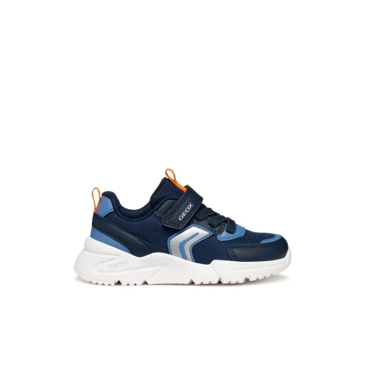 Geox Loftus Boy's Navy Sneakers, Lightweight Nylon and Leather Effect Design, Sporty Style, Practical Foot Entry, Suitable for School and Leisure, Size 36 Geox Loftus Boy's Navy Sneakers, Lightweight Nylon and Leather Effect Design, Sporty Style, Practical Foot Entry, Suitable for School and Leisure, Size 36