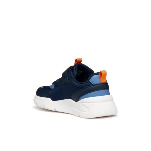 Geox Loftus Boy's Navy Sneakers Lightweight Breathable Nylon and Leather Effect Design for School and Leisure Activities Size 35 - Geox - Image 6