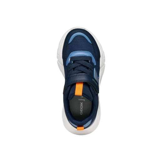 Geox Loftus Boy Navy Sneakers 34 Lightweight Breathable Sporty Design Perfect for School and Leisure Activities Durable Nylon and Leather Effect Material - Geox - Image 9