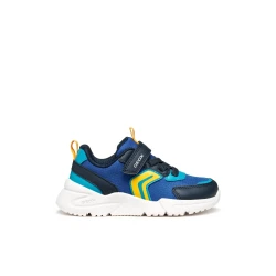 Geox Loftus Boy Sneakers Royal Blue Size 31 Lightweight Sporty Design Nylon and Leather Effect Upper Perfect for School and Leisure Activities Durable Comfortable Fit