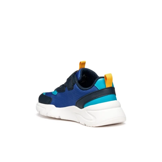 Geox Loftus Boy's Sneakers Royal Blue Nylon Leather Effect Sporty Lightweight Design for Boys Size 34 Ideal for School and Leisure Activities Durable Comfortable - Geox - Image 6