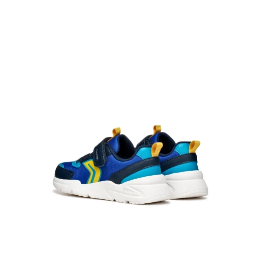 Geox LOFTUS BOY Royal Sneakers Lightweight 28 Boys Sporty Design Nylon and Leather Effect Material Perfect for School and Leisure Activities Durable Comfortable Fit - Geox - Image 8