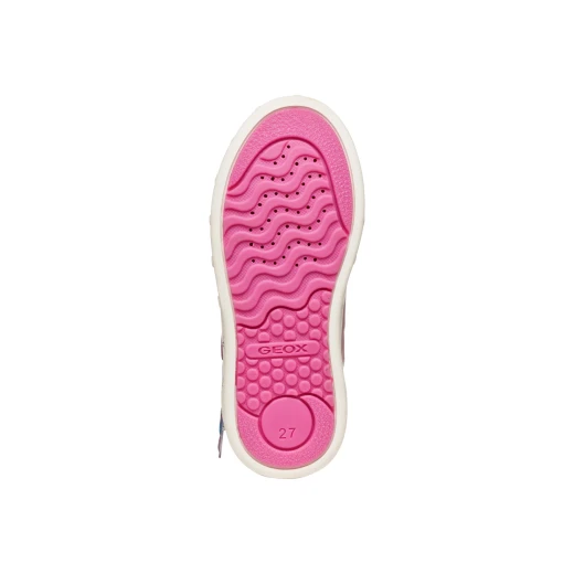 Geox Skylin Girl Sneakers Pink 30 Pearlescent Leather Effect Glitter Detail - Geox - Image 10