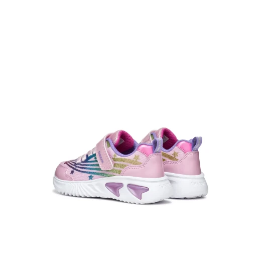 Geox Assister Girl Sneakers Pink Patent Leather Upper 33 Featuring Built in Lights and Active Aesthetic Design Perfect for Girls with Metallic Accents - Geox - Image 8