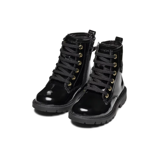SHAYLAX Girl's Ankle Boots in Black Naplack Leather with Sporty Design, Stylish for Girls, Size 33, Perfect for Day-to-Day Activities and Leisure Time - Shaylax - Image 5