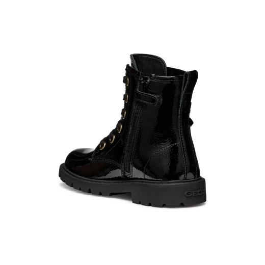 SHAYLAX Girl's Ankle Boots in Black Naplack Leather with Sporty Glam Design, Size 38, Perfect for Day to Day Wear - Image 7
