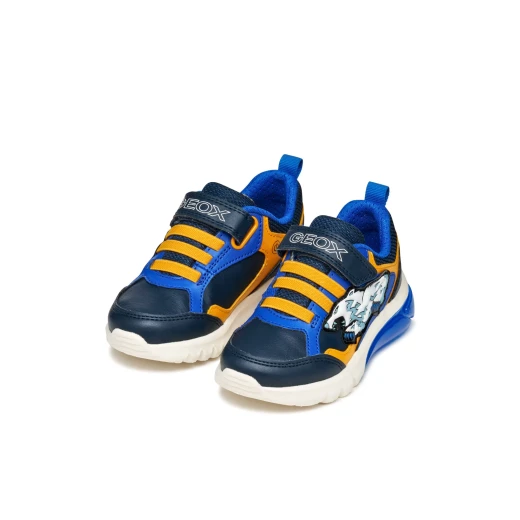 Geox Ciberdron Boy Navy Sneakers with Lights for Boys Size 33 - Geox - Image 7