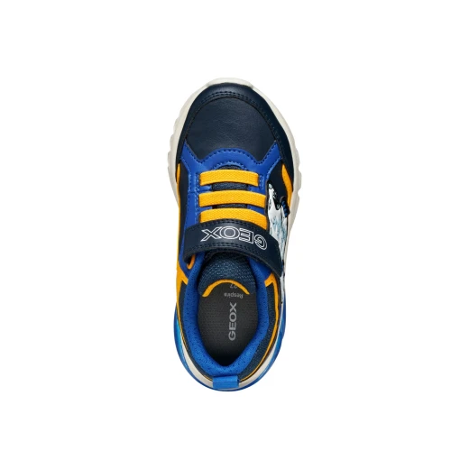 Geox Ciberdron Boy Navy Sneakers with Lights for Boys Size 33 - Geox - Image 9