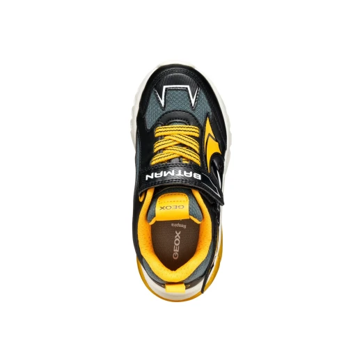 Geox Ciberdron Boy's Sneakers Black 35 Featuring Batman Inspired Design with Light Up Outsole and On/Off Button for Comfort and Style - Geox - Image 6