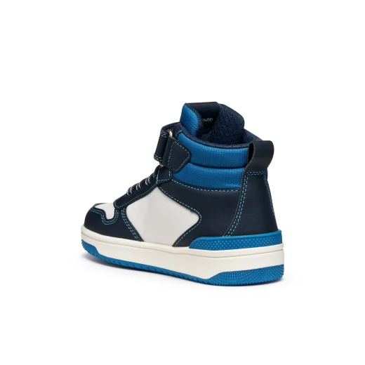 Geox Washiba Boy Sneakers Navy Blue Fabric and Leather Effect Upper Casual Sporty Design Inspired by Superman for Boys Size 28 Stylish Everyday Footwear J56LQH.05411.C4211 - Geox - Image 6