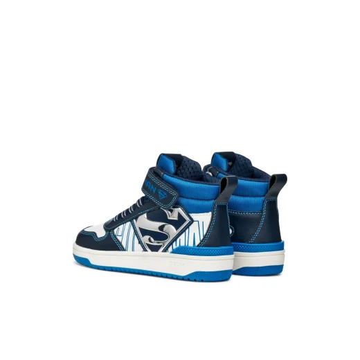 Geox Washiba Boy Sneakers Navy Blue Size 36 Casual Sporty Design Inspired by Superman Fabric and Leather Effect Material Stylish Everyday Footwear for Boys J56LQH.05411.C4211 - Washiba boy - Image 8