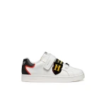 Geox Eclyper Boy Sneakers White Leather Effect Sporty Design Inspired by Harry Potter for Boys Size 34 Comfortable and Stylish Adventure Footwear