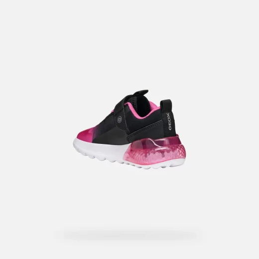 Activart Illuminus Girl Sneakers Black Fuchsia Pink 28, Light Up Sole - Image 5