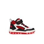 Geox Buzzerlight Boy Sneakers White 38, Light Up Shoes for Kids - Geox