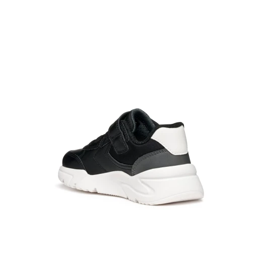 Loftus Boy Sneaker Black Leather Effect Fabric 35 Comfortable School Leisure Wear Stylish Sporty Design Modern Aesthetic Boys' Footwear J56MQC.05411.C0038 - Geox - Image 5