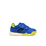 RANN E Boy's Sporty Sneakers Royal Blue 28 Made with Nylon and Leather Effect Material Perfect for Everyday Activities School and Leisure Designed by Geox - Geox