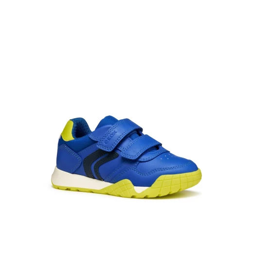 RANN E Boy's Sporty Sneakers Royal Blue 28 Made with Nylon and Leather Effect Material Perfect for Everyday Activities School and Leisure Designed by Geox - Geox - Image 3