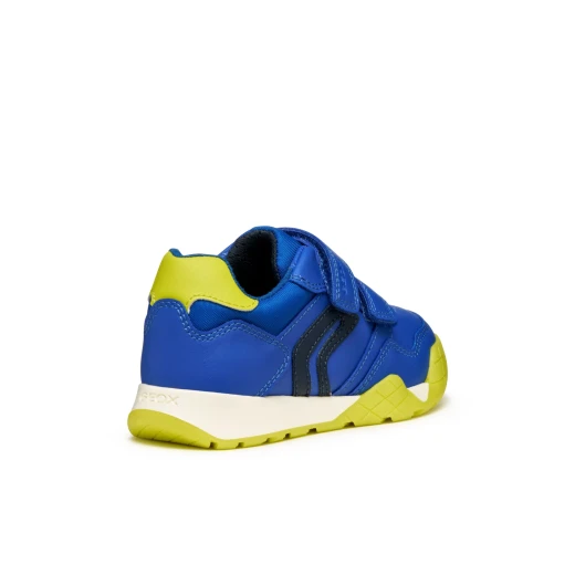 RANN E Boy's Sporty Sneakers Royal Blue 28 Made with Nylon and Leather Effect Material Perfect for Everyday Activities School and Leisure Designed by Geox - Geox - Image 4