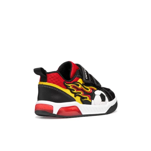Inek Boy's Sneaker Shoes 31 Black: Mesh and Leather Effect Design with Multi Coloured TPR Patches and Lights, Perfect for Sports and Playtime Activities, Inek J659CB.01454.C0054 - Inek - Image 5