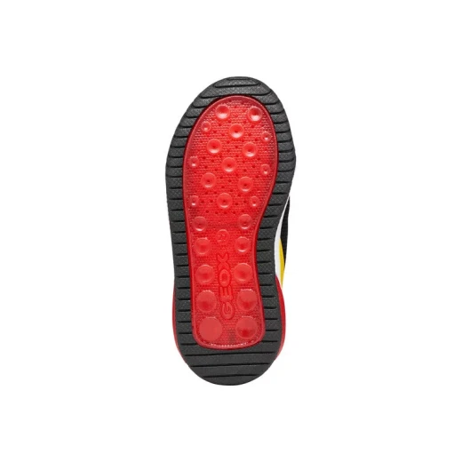 INEK Boy's Sneaker Shoes BLACK 33 Featuring Multi-Coloured TPR Patches and Lights, Mesh and Leather-Effect Material, Perfect for Sports and Playtime Activities J659CB - Inek - Image 8