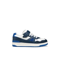 Washiba Boy Navy Sneakers 33, Sporty Casual Shoes for Boys, Made with Nylon and Leather Effect Materials, Comfortable and Durable Everyday Footwear, ITEMCODE J65LQA.054FU.C4211
