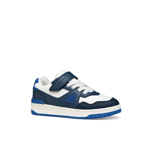 Geox Washiba Boy Sneakers Navy Blue Nylon Leather Effect Casual Shoes for Boys Size 29 Durable and Comfortable Everyday Footwear ITEMCODE J65LQA 054FU C4211 - Image 3