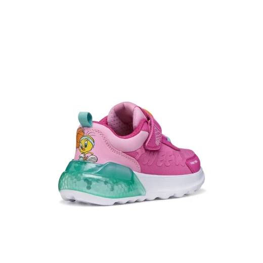 Geox Activart Illuminus Girl Fuchsia Sneakers 29 Looney Tunes Design - Geox - Image 4