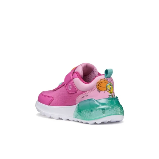 Geox Activart Illuminus Girl Sneakers Fuchsia 33 Looney Tunes Edition - Geox - Image 5
