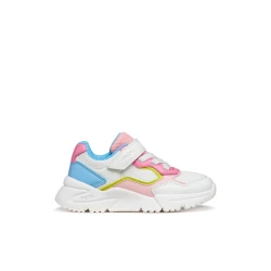 Loftus Girl Lightweight Sneakers White Mesh Leather Effect Upper Everyday Comfort 28 Girls' Footwear Breathable Design Modern Style Perfect for Daily Wear