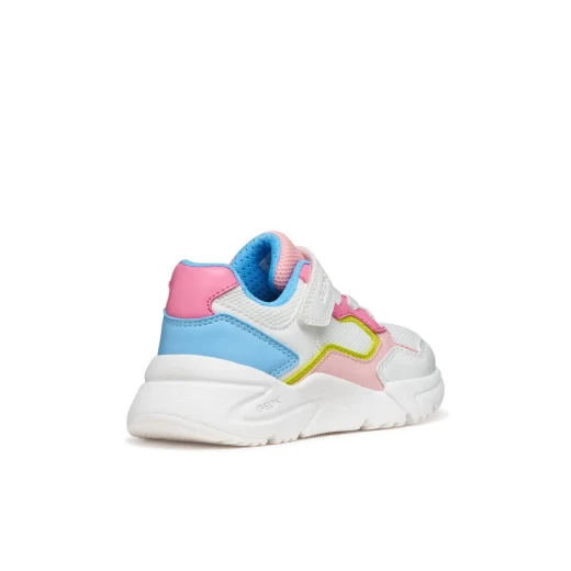 Loftus Girl's Lightweight Sneaker in White, Size 37: Breathable Mesh & Leather Effect Upper for Everyday Comfort. Perfect for Active Girls. Item Code J65M2B.0BC14.C0406 - Image 5