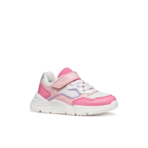 Loftus Girl's Lightweight Pink Sneakers Size 37 for Everyday Activities Featuring Mesh and Leather Effect Material Comfortable and Stylish Footwear for Girls J65M2B.0BC14.C7337 - Image 3