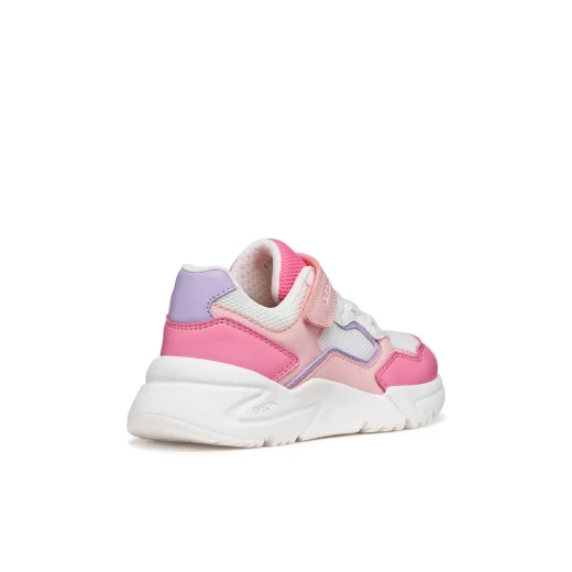 Loftus Girl's Lightweight Mesh Sneakers Pink for Everyday Wear J65M2B.0BC14.C7337 Comfortable Footwear for Girls Size 28 Breathable Design Perfect for Active Kids - Geox - Image 5