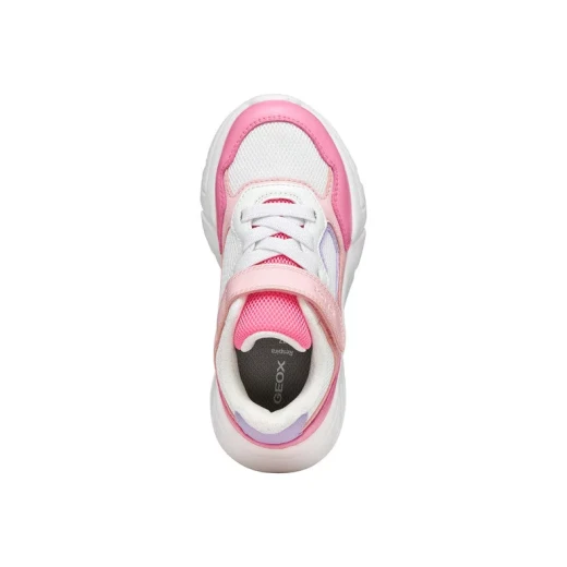Loftus Girl's Lightweight Mesh Sneaker in Pink, Size 34. Comfortable and Stylish Everyday Footwear for Active Girls. Crafted with Leather Effect Material. J65M2B.0BC14.C7337 - Image 9