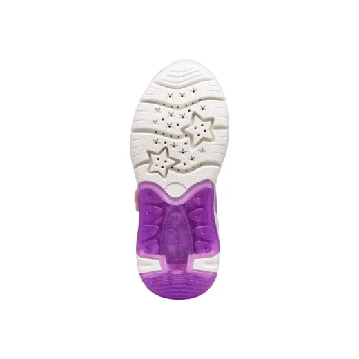 Geox Fadinlight Girl Sneakers Lilac 28 Disney Princess Design Lightweight Breathable Shoes for Girls with Twinkly Lights Comfortable and Stylish Footwear - Geox - Image 11