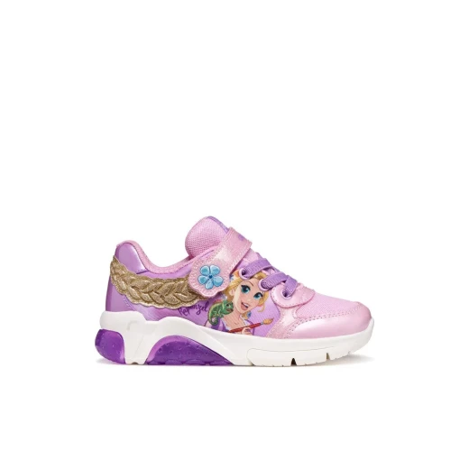 Geox Fadinlight Girl Sneakers Lilac 28 Disney Princess Design Lightweight Breathable Shoes for Girls with Twinkly Lights Comfortable and Stylish Footwear - Geox - Image 3