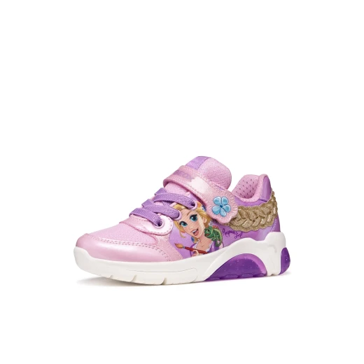 Geox Fadinlight Girl's Sneakers Lilac Disney Princess Edition Size 35 EU Featuring Twinkly Lights Lightweight Fabric Design Perfect for Girls' Everyday Wear - Geox - Image 5
