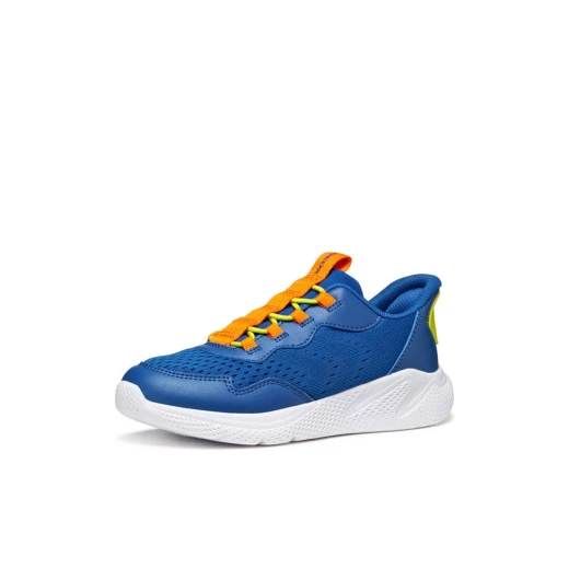 Geox Sprintye Fast In Boy Sneakers Royal Blue 28, Mesh and Leather Effect Upper, Fast In Technology for Easy Slip On, Ideal for School and Sports Activities, J65NQA.01454.C0685 - Image 4