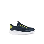 Sprintye Fast In Boy's Navy Blue Slip On Sneakers 34 With Mesh And Leather Effect Material Perfect For School And Sports Activities Featuring Fast In Technology For Easy Wear - Geox