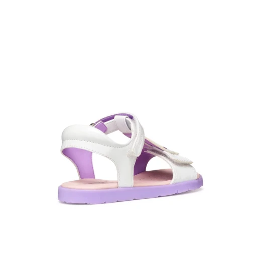Joyfoot Girl's Sandals White Patent Leather Stitched Detail, Versatile and Comfortable Footwear for Everyday Activities, Available in Size 35, ITEMCODE: J65P1C.000HH.C0761 - Image 4