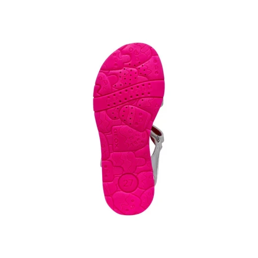 Joyfoot Girl's Sandals White Patent Leather with Stitched Patch Detail, Comfortable Everyday Footwear, Size 28 - Image 7