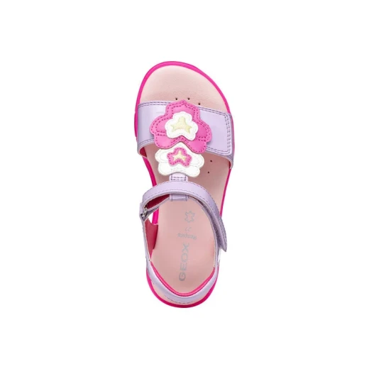 Joyfoot Girl's Lilac Patent Sandals, Size 28, Comfortable Everyday Wear - Geox - Image 6
