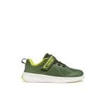 Foot Run Boy Military Green Sneakers Size 28 Lightweight Breathable Knitted Fabric TPU Thermoplastic Protective Design Podiatrist Approved Sport Shoes for Boys - Geox