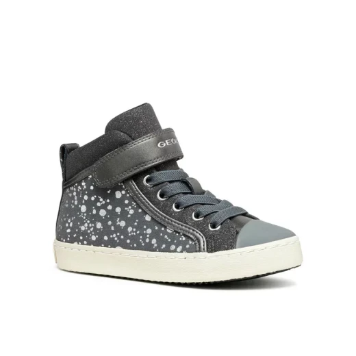 Kalispera Girl's Urban Sneaker in Grey, Size 37: Vulcanized, Flexible Design, Printed Suede and Pearlescent Detailing for Girls. Comfortable and Stylish Footwear. - Kalispera - Image 3